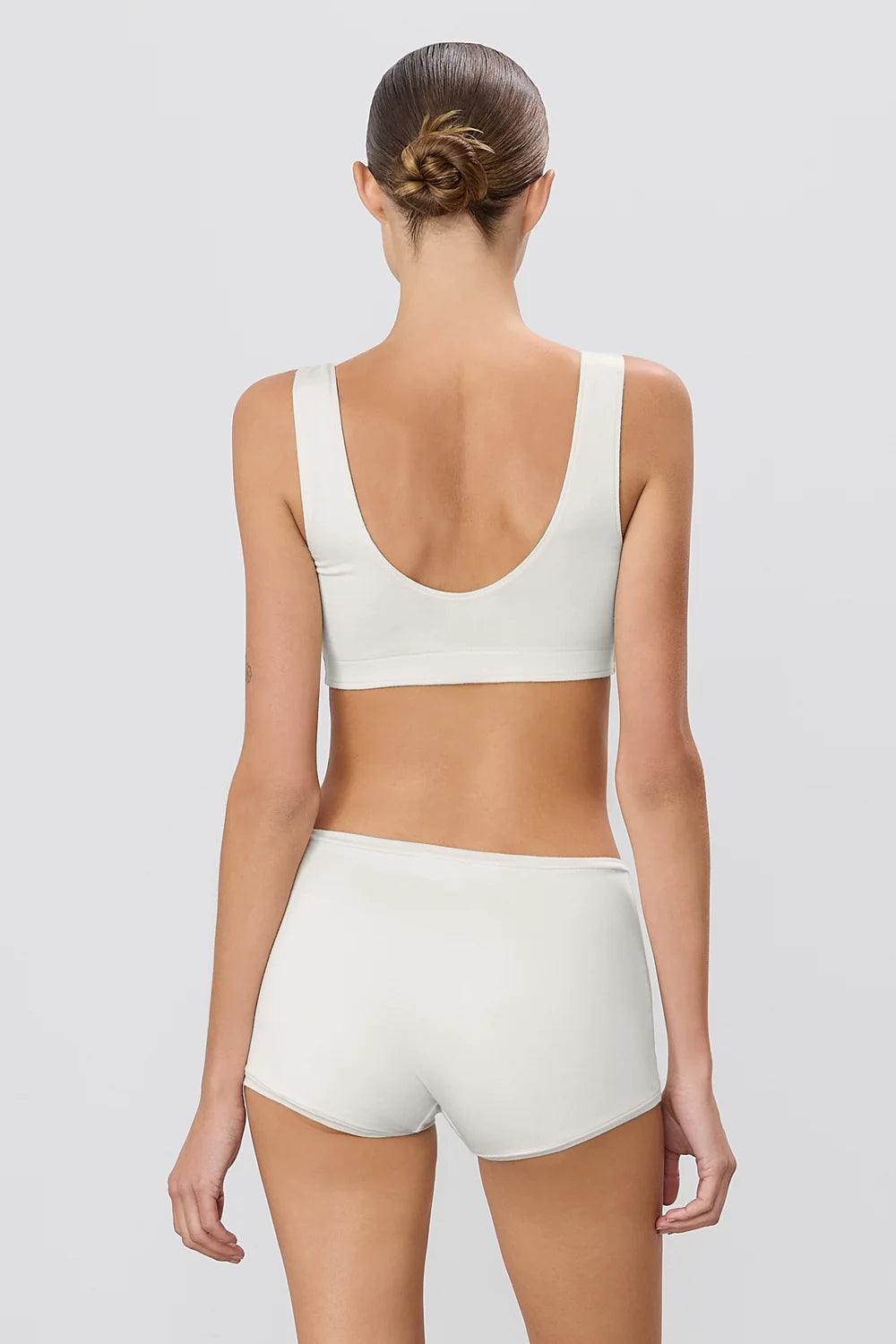 Ivory Soft Jersey Sports Bra