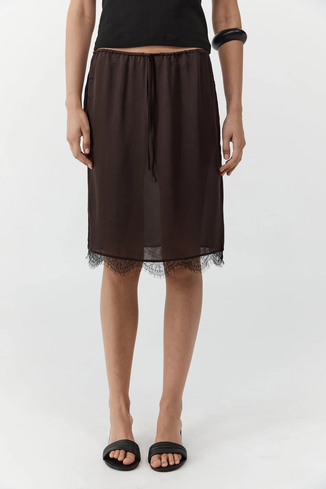 Bark Fine Lace Skirt