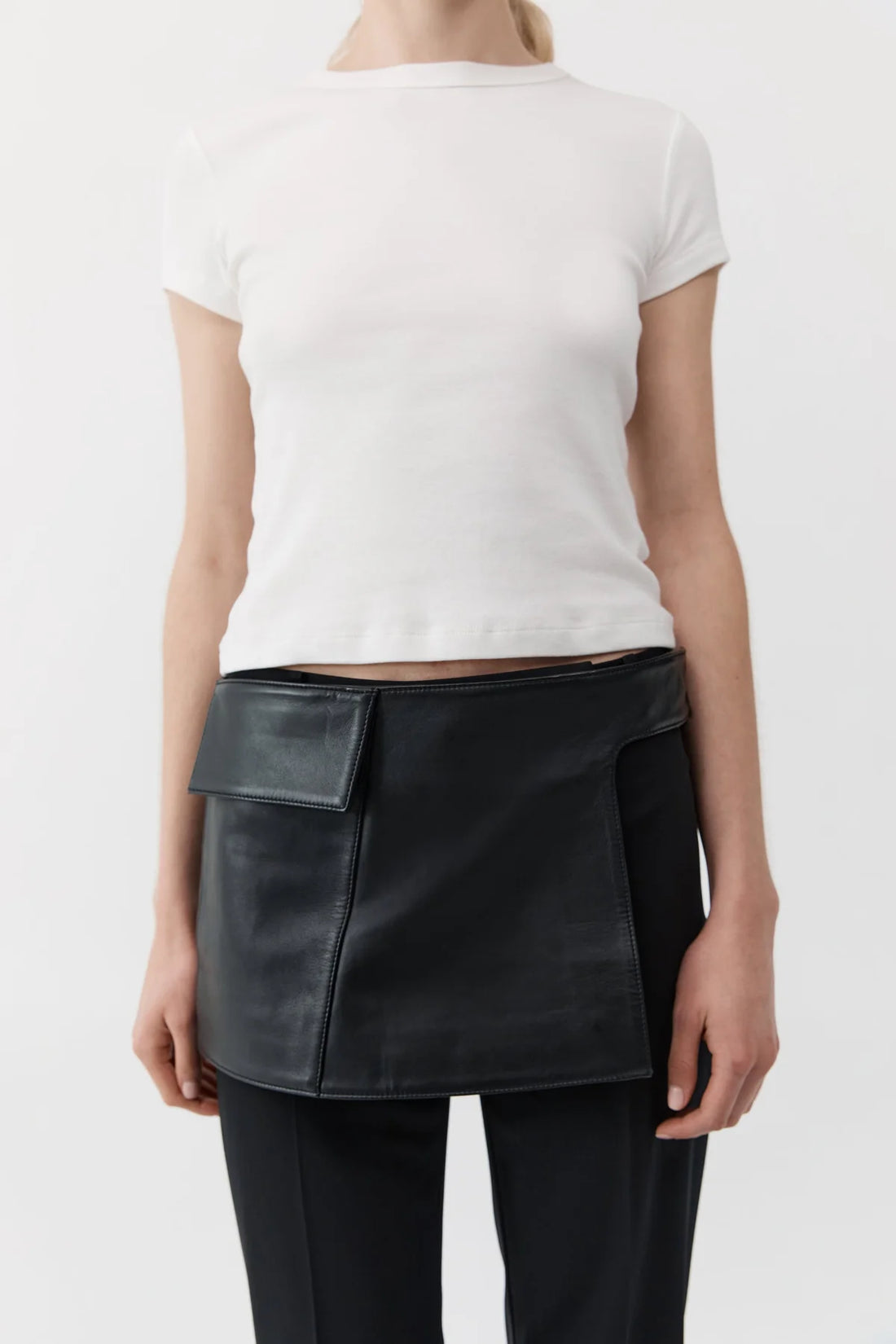 Black Utility Skirt Belt