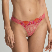 Tea Rose Venetian Glass Thong