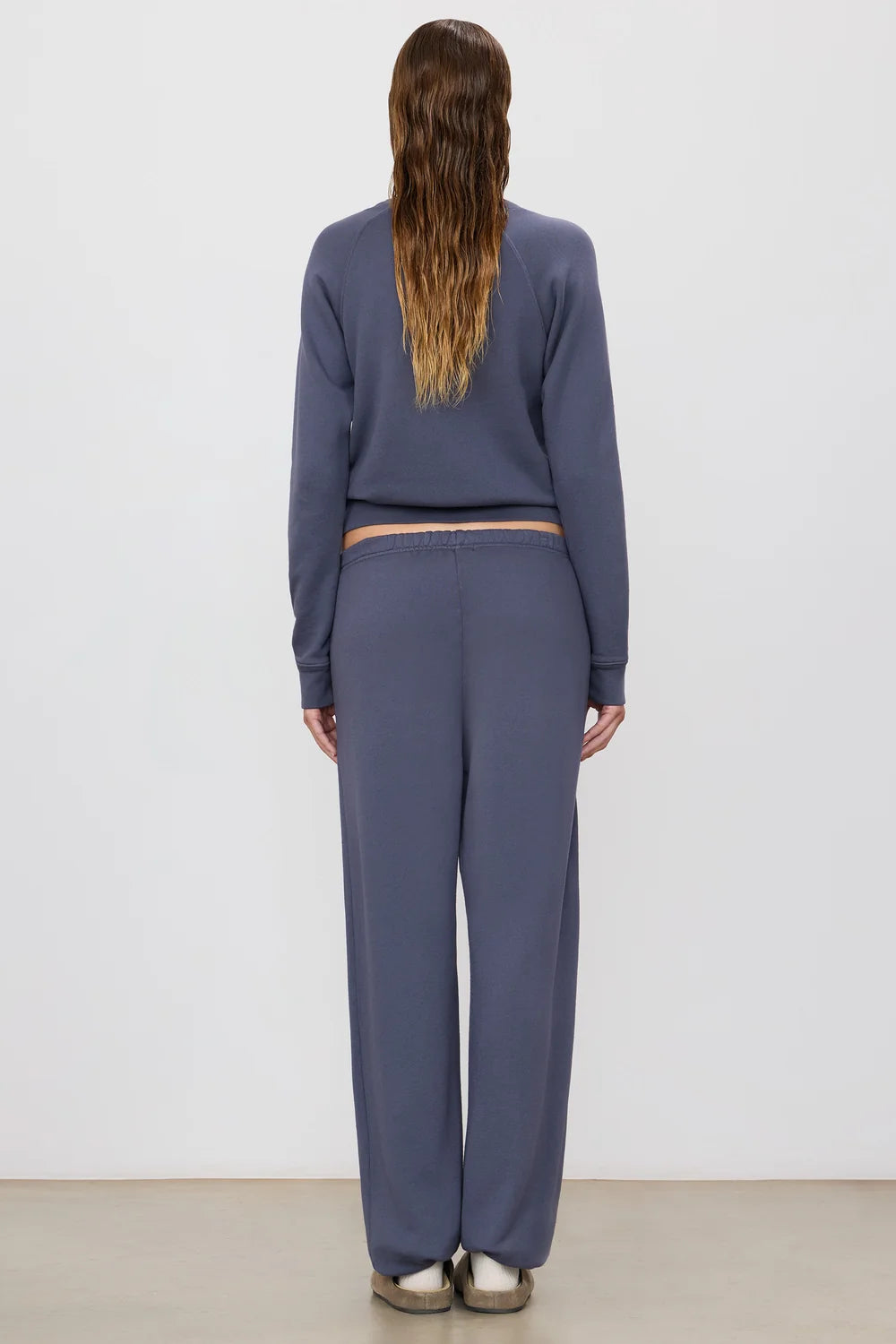 Washed Navy French Terry Boyfriend Pocket Sweatpant