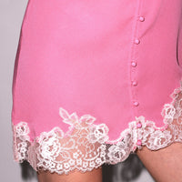 Watermelon Juliet Lace Button Up Slip