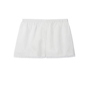White Cotton Poplin Boxer