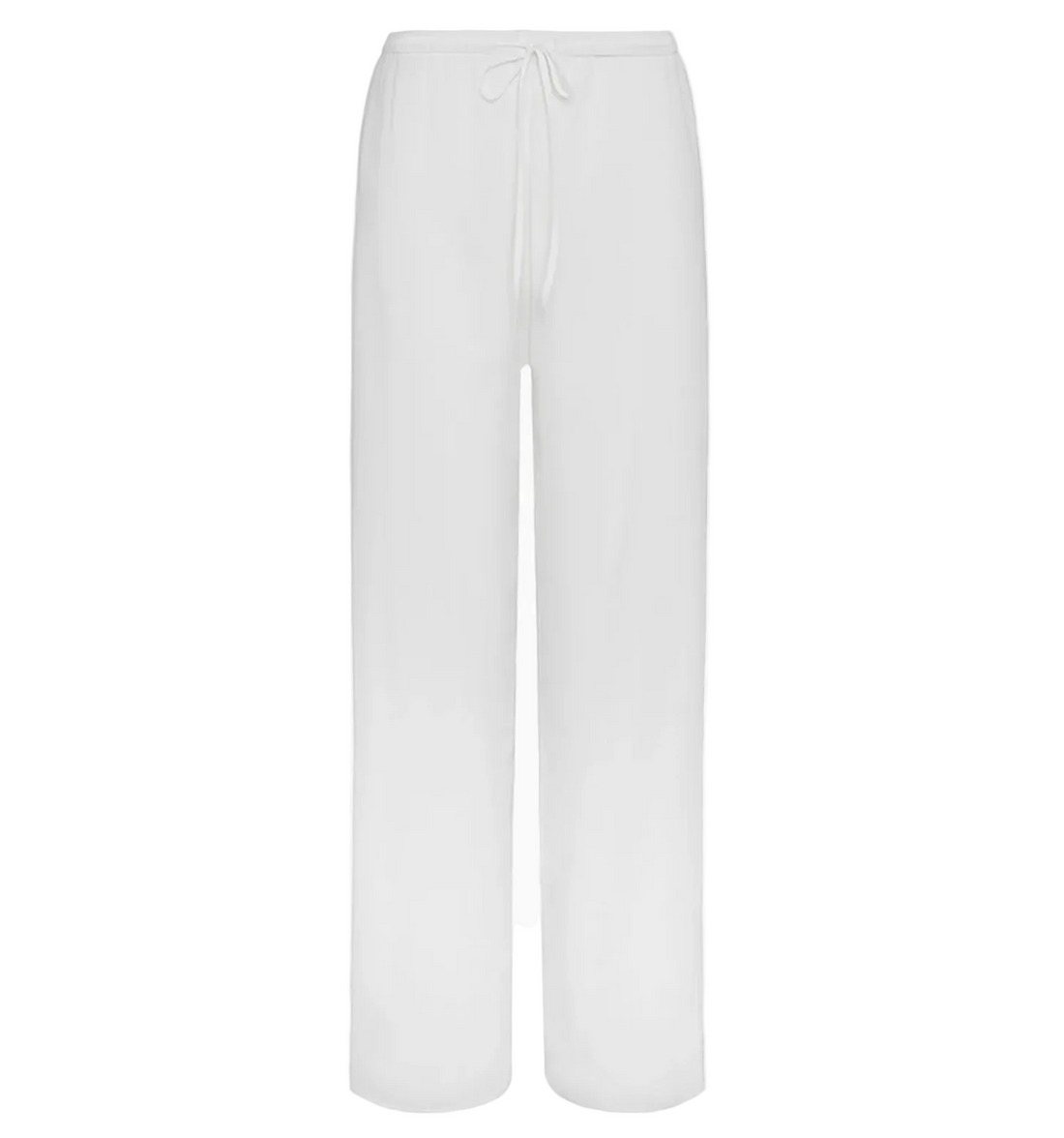 White Cotton Voile Pant