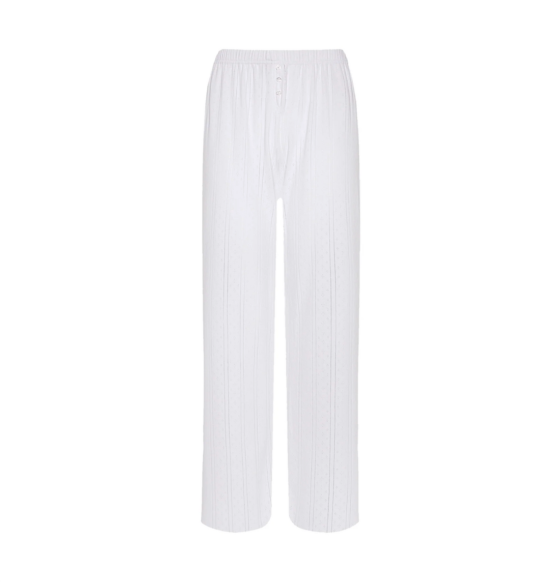 White Pointelle Pant