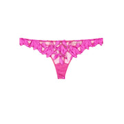 Wild Pink Recycled Lily Embroidery Thong