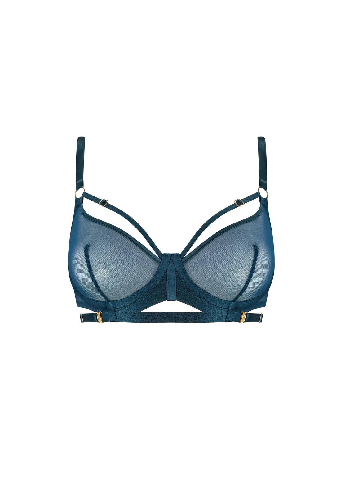 Teal Signature Balconette Wire Bra