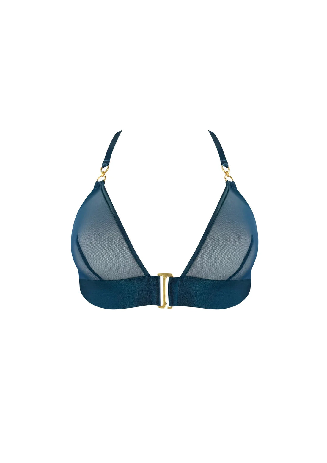 Teal Zenna Triangle Bra