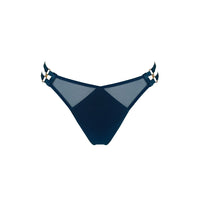Teal Zenna Strap Thong