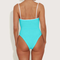 Aqua Pamela Contrast One Piece Swimsuit