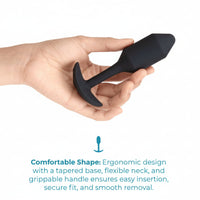 Black Medium B-Vibe Vibrating Snug Plug