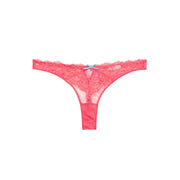 Neon Coral Bianca Lace Thong