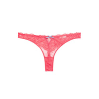 Neon Coral Bianca Lace Thong