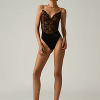 Black La Rose Bodysuit