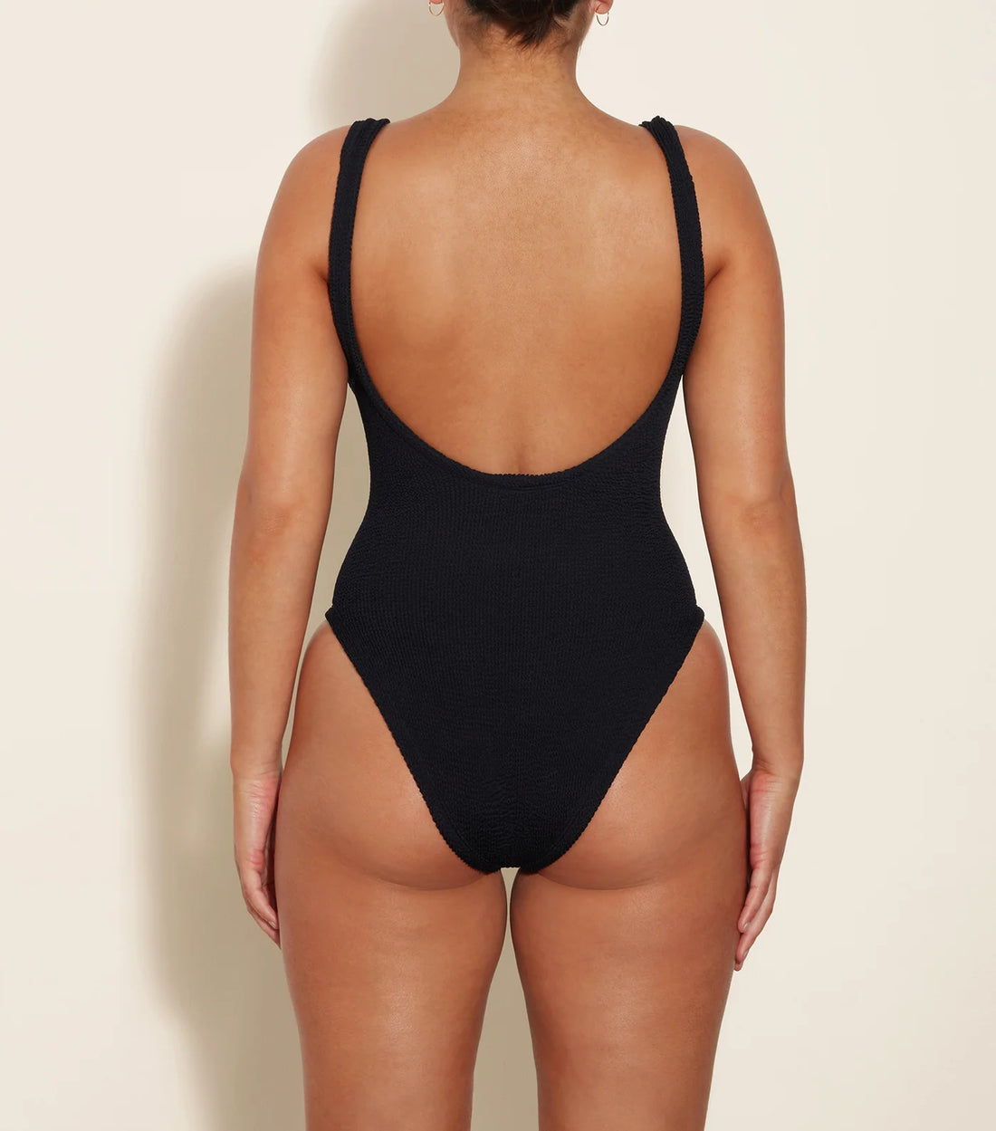 Black Domino One Piece Swimsuit