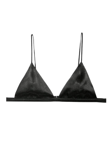 Black Luxe Triangle Bra