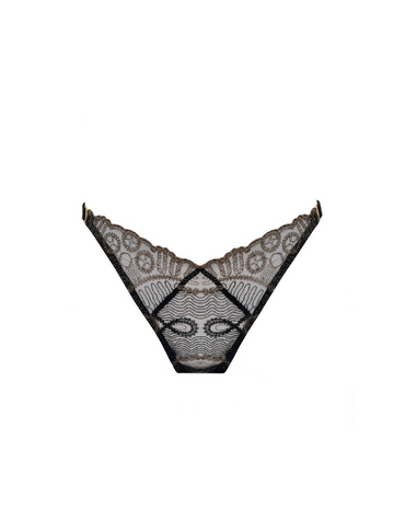 Black Tierra Thong
