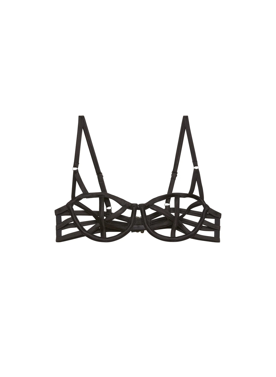 Black Caged Bra