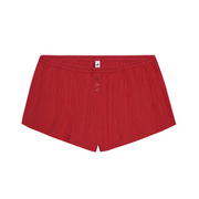 Cherry Red Pointelle Short