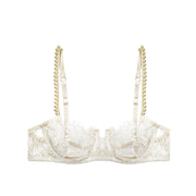 Cream Feathers of a Swan Balconette Bra
