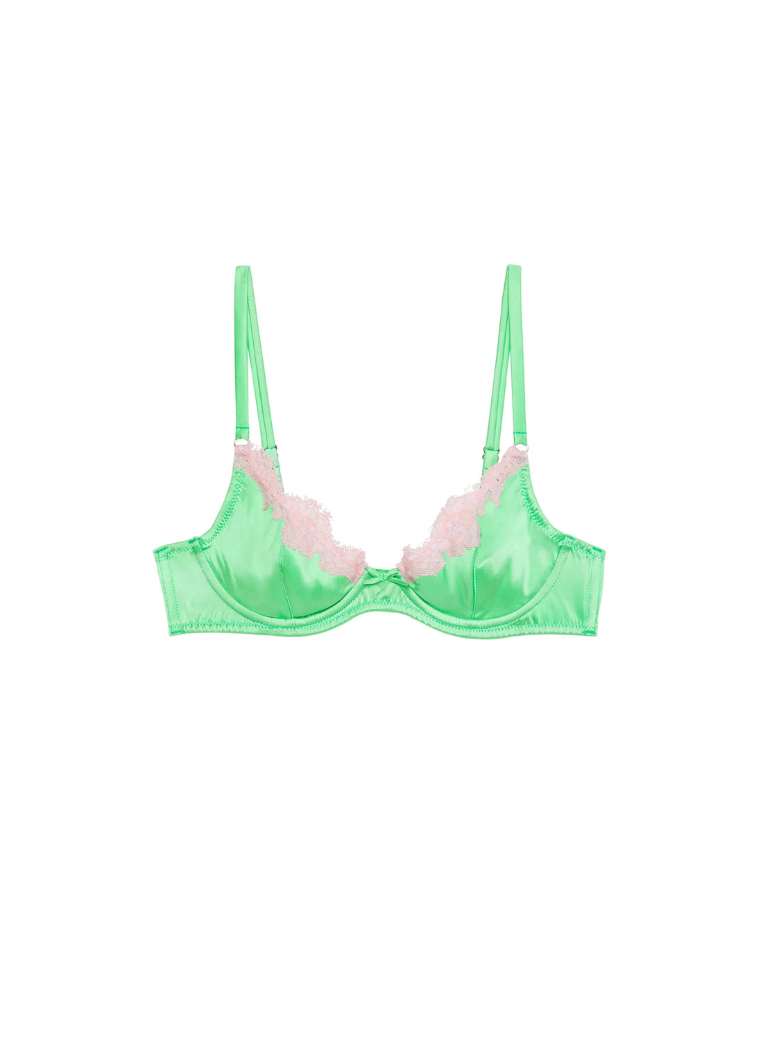 Pastel Lime Juliet Lace Demi Bra