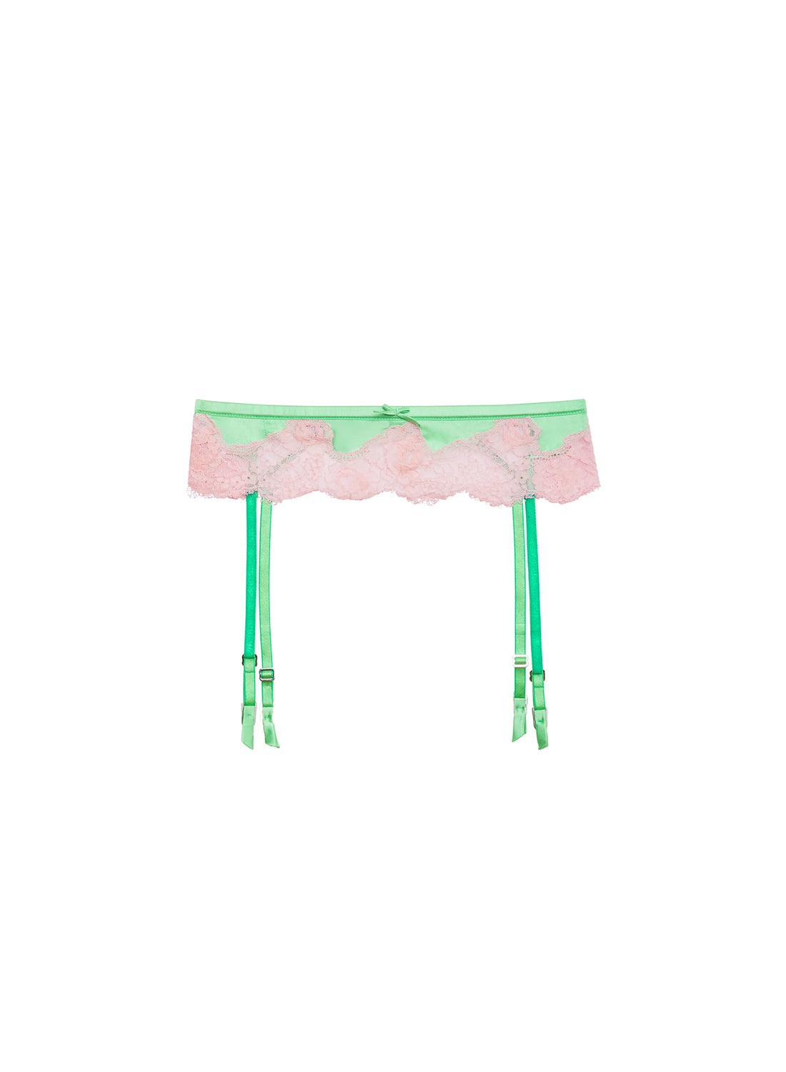 Pastel Lime Juliet Lace Garter