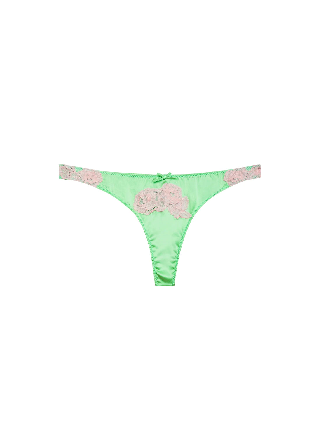 Pastel Lime Juliet Lace Thong