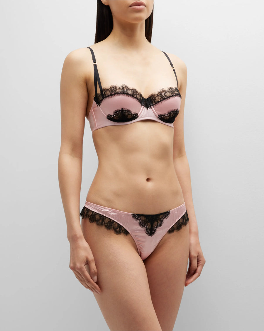Rose Lace Inset Thong