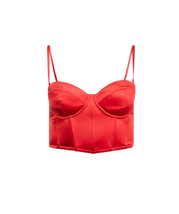 Rouge Cropped Hamptons Bustier