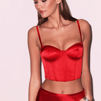 Rouge Cropped Hamptons Bustier