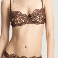Chocolate Royal Jewel Balconette Bra