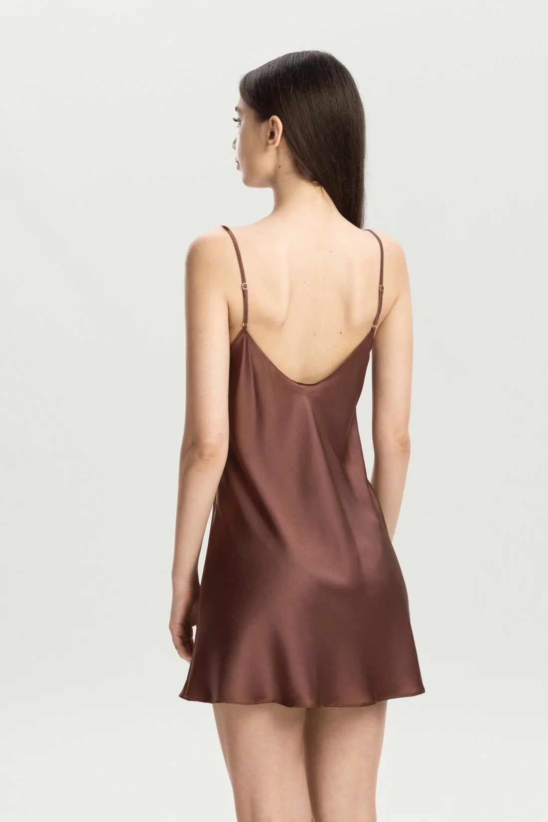 Chocolate Royal Jewel Short Chemise