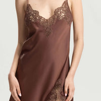 Chocolate Royal Jewel Short Chemise