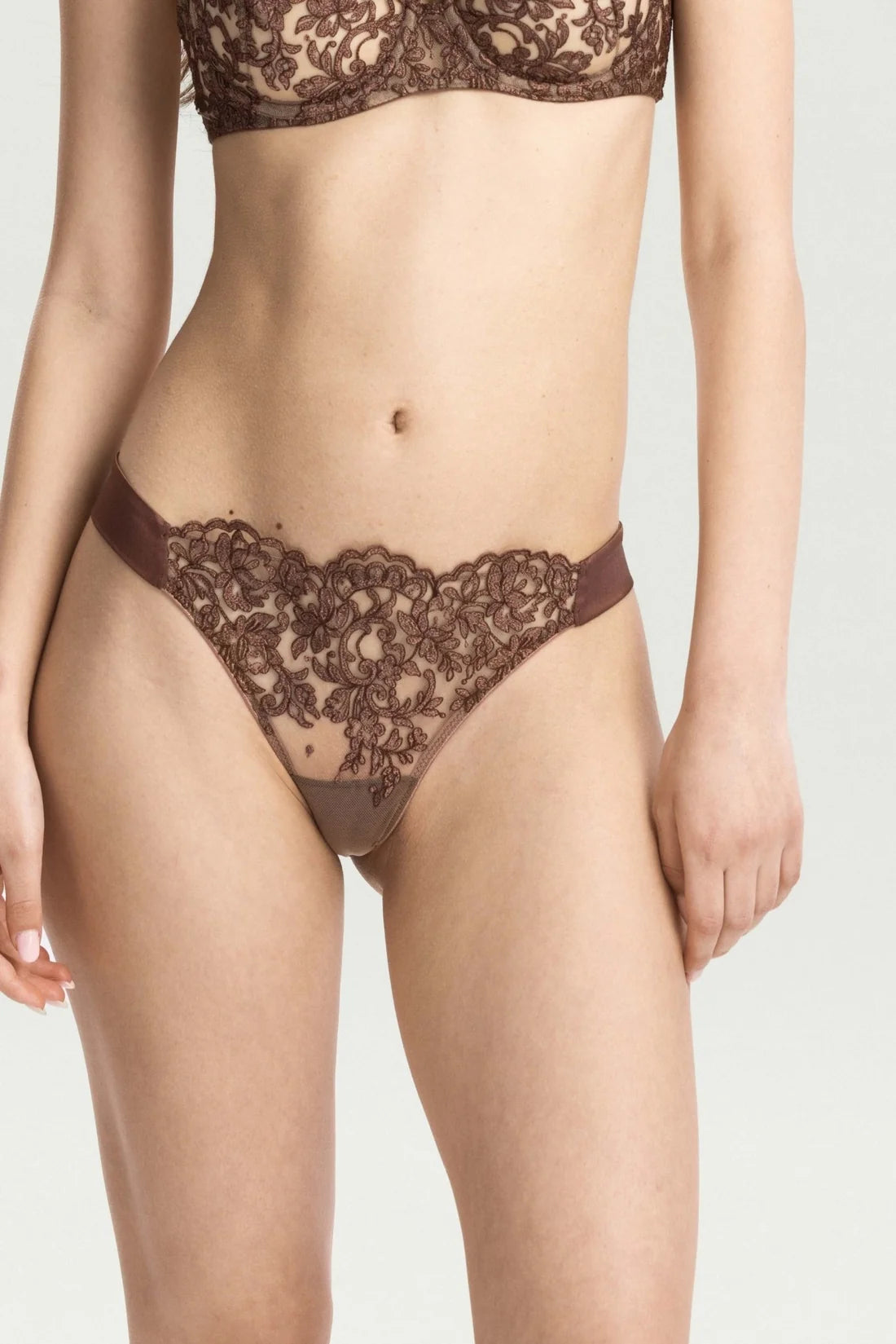 Chocolate Royal Jewel Thong