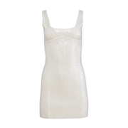 Ivory Sequin Knit Bodycon Mini Dress