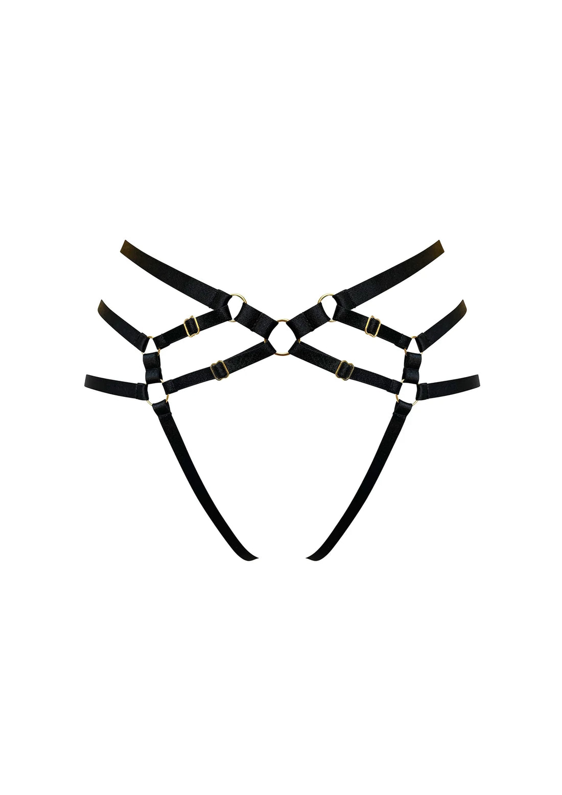 Black Signature Ouvert Harness Brief