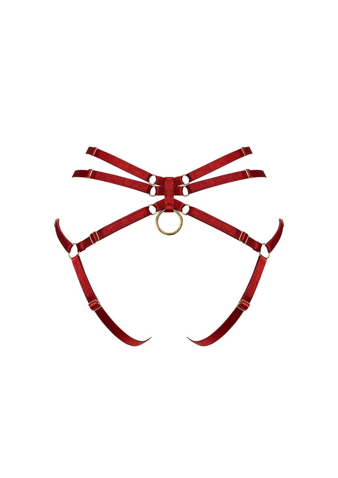 Burnt Red Signature Ouvert Harness Brief