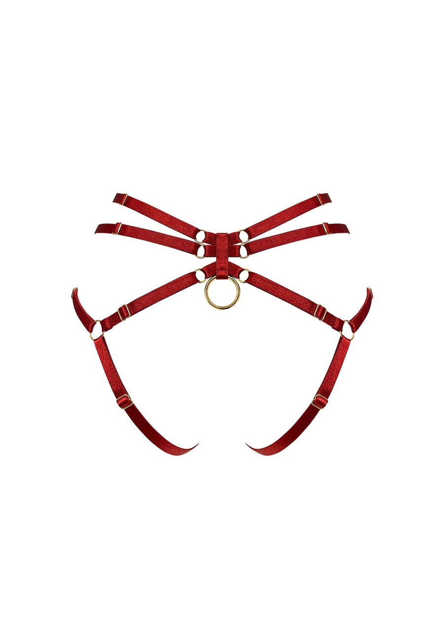 Burnt Red Signature Ouvert Harness Brief