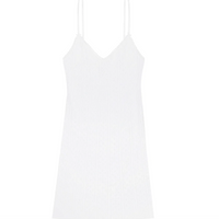 White Pointelle Cami Slip Dress