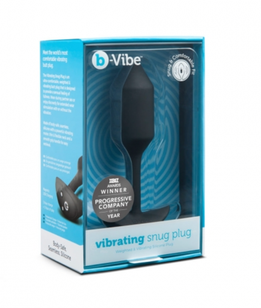 Black Medium B-Vibe Vibrating Snug Plug